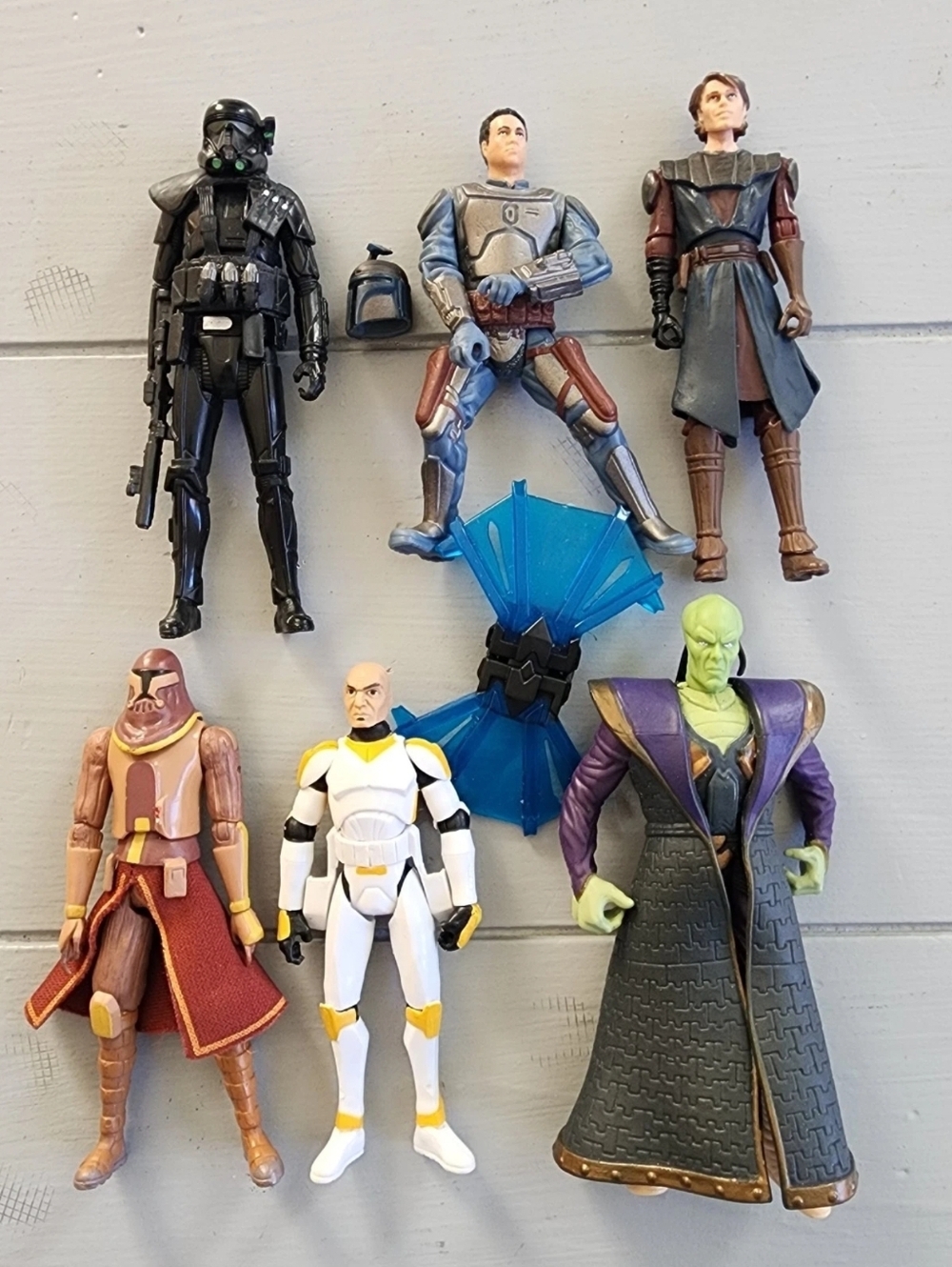 Hasbro Star Wars Lot of 6 3.75" Action Figures Vintage Early 2000s